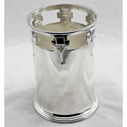 Antique Arts & Crafts Style Silver Plated Bottle or Soda Stand (c.1910).