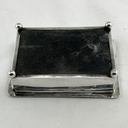 Silver Plated Embossed First World War Trinket or Cigarette Box