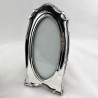 Pair of Antique Oval Sterling Silver Photo Frames