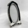 Pair of Antique Oval Sterling Silver Photo Frames