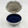Edwardian Sterling Silver William Comyns Oval Jewellery or Trinket Box