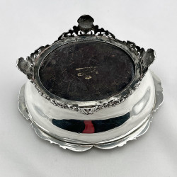Edwardian Sterling Silver William Comyns Oval Jewellery or Trinket Box