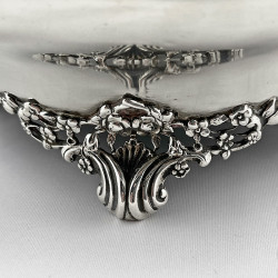 Edwardian Sterling Silver William Comyns Oval Jewellery or Trinket Box