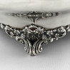 Edwardian Sterling Silver William Comyns Oval Jewellery or Trinket Box