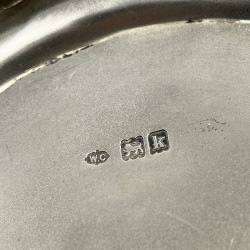 Edwardian Sterling Silver William Comyns Oval Jewellery or Trinket Box