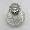 Victorian William Comyns Sterling Silver and Cut Glass Perfume Bottle