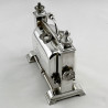 Edwardian Fenton Brothers Silver Plated Rectangular Folding Box Style Table Lighter