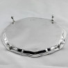 Victorian Sterling Silver George III Style Footed Salver