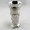 Decorative Victorian Sterling Silver Vase or Beaker