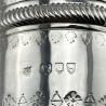 Decorative Victorian Sterling Silver Vase or Beaker