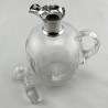 Late Victorian Sterling Silver Necked Whisky Decanter