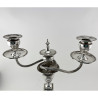 Victorian Adams Style Silver Plated Three Light Candelabra