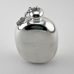 Smart Late Victorian Silver Plated Hip Flask (c.1890)