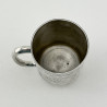 Victorian Sterling Silver Christening Mug Engraved with Squirrels