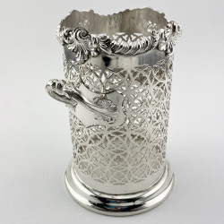 Decorative Late Victorian Silver Plated Soda or Bottle Stand