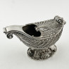 Superb Quality Cast Victorian Nautilus Shaped Silver Plated Spoon Warmer