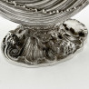 Superb Quality Cast Victorian Nautilus Shaped Silver Plated Spoon Warmer