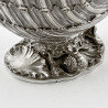 Superb Quality Cast Victorian Nautilus Shaped Silver Plated Spoon Warmer