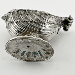 Superb Quality Cast Victorian Nautilus Shaped Silver Plated Spoon Warmer