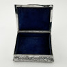 Large Edwardian Sterling Silver Jewellery or Trinket Box
