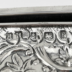 Large Edwardian Sterling Silver Jewellery or Trinket Box