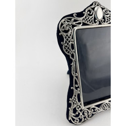 Beautiful Rectangular Victorian Sterling Silver Photo Frame