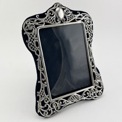 Beautiful Rectangular Victorian Sterling Silver Photo Frame (1894)
