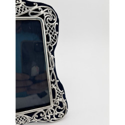 Beautiful Rectangular Victorian Sterling Silver Photo Frame