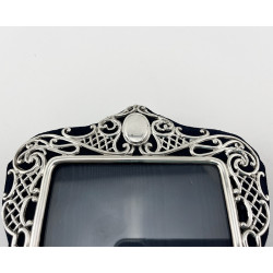 Beautiful Rectangular Victorian Sterling Silver Photo Frame