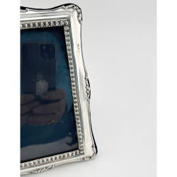 Attractive Rectangular Edwardian Sterling Silver Photo Frame