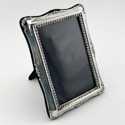 Attractive Rectangular Edwardian Sterling Silver Photo Frame
