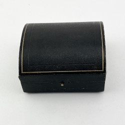 Six Plain Edwardian Sterling Silver Napkin Rings in Original Silk Lined Box