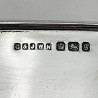 Late Victorian Sterling Silver Crocodile or Leather Hip Flask