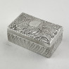 Quality and Gauge Victorian Sterling Silver Trinket or Jewellery Box