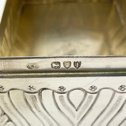Quality Victorian Sterling Silver Trinket or Jewellery Box