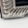 Late Victorian Sterling Silver Photo Frame with Blue Velvet Back