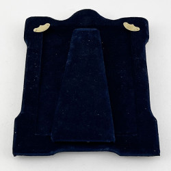 Late Victorian Sterling Silver Photo Frame with Blue Velvet Back