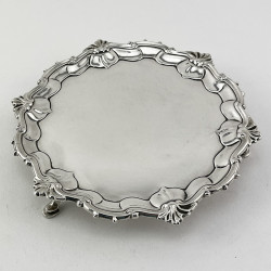 Good Quality George II Sterling Silver Salver (1756)
