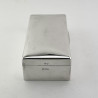 Smart Plain Sterling Silver Trinket or Cigarette Box