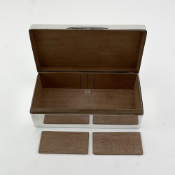 Smart Plain Sterling Silver Trinket or Cigarette Box