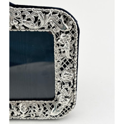Decorative Victorian Sterling Silver Photo Frame