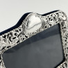 Decorative Victorian Sterling Silver Photo Frame