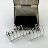 Boxed Pair of Stylish Sterling Silver Toast Racks
