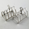 Boxed Pair of Stylish Sterling Silver Toast Racks