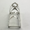 Boxed Pair of Stylish Sterling Silver Toast Racks