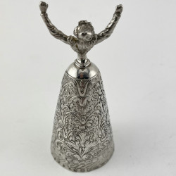 Decorative Dutch Import Sterling Silver Table Bell