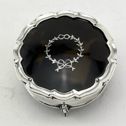 Sterling Silver and Tortoiseshell Jewellery or Trinket Box