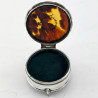 Sterling Silver and Tortoiseshell Jewellery or Trinket Box