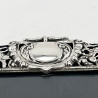 Large Decorative Sterling Silver Photo Frame with Bevelled Glass Window