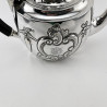 Pretty Victorian Bachelor Style Sterling Silver Tea Pot